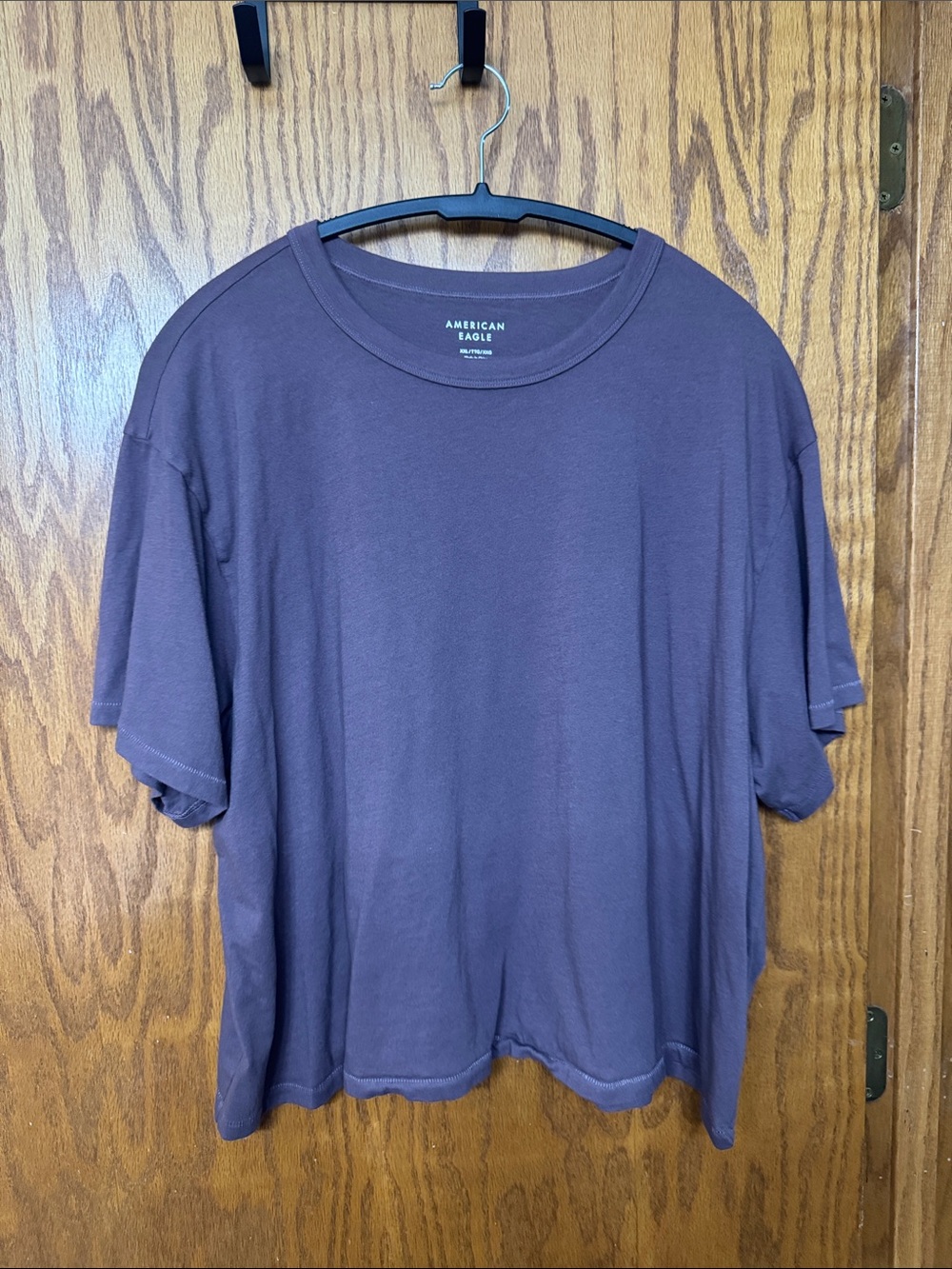American Eagle Outfitters Purple Short Sleeve Crew Tee